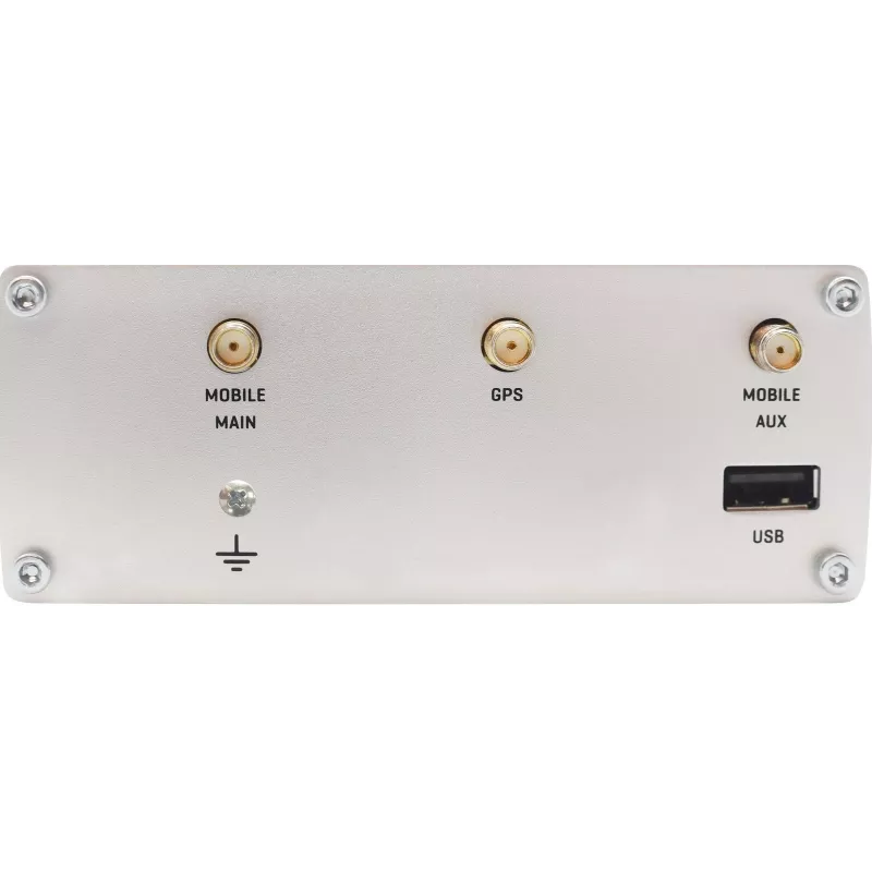 Teltonika RUTX09 router celular industrial 4G LTE-A Cat 6 con switch Gigabit de 4 puertos, Dual SIM, GNSS