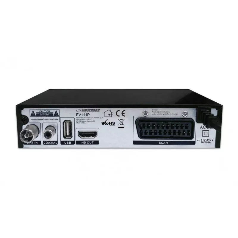 ESPERANZA sintonizador/decodificador digital DVB-T2 H.265/HEVC