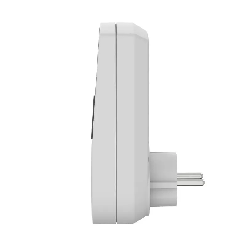 SAVIO AE-03 temporizador digital con pantalla LCD, 10 programas, 16A, enchufe Schuko, blanco