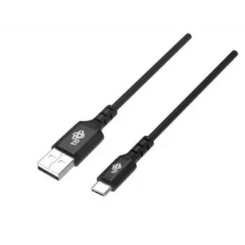 TB Cable USB-C 1m negro - Carga rápida 100W PD y sincronización de datos