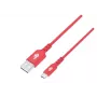 TB Cable USB-C a USB-C 1m rojo Carga rápida 100W PD y sincronización de datos