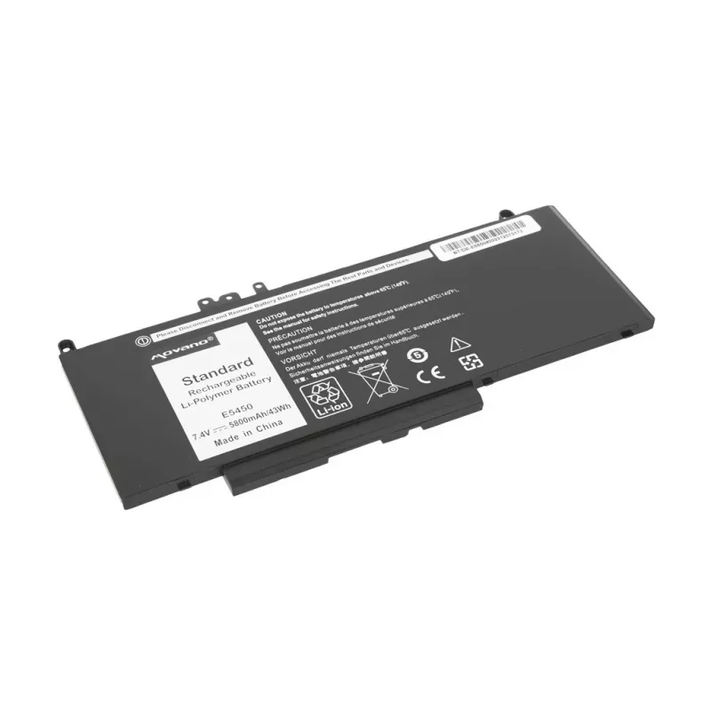 Batería MOVANO G5M10 WYJC2 8V5GX para Dell E5450 E5550 7,4V - 5800 mAh (43 Wh)