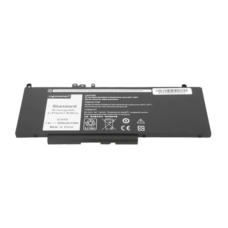 Batería MOVANO G5M10 WYJC2 8V5GX para Dell E5450 E5550 7,4V - 5800 mAh (43 Wh)