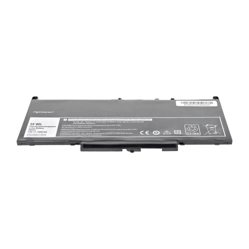 Batería MOVANO J60J5 GG4FM MC34Y para Dell E7270 E7470 - 7200 mAh (55 Wh)