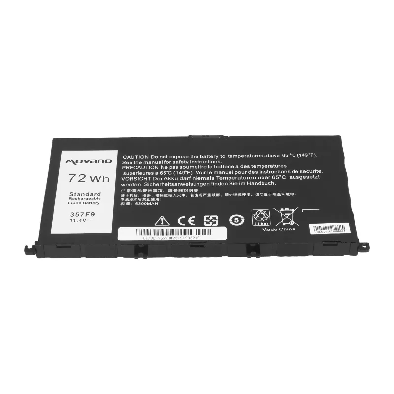 Batería MOVANO 357F9 para Dell Inspiron 5577 7557 - 6300 mAh (72 Wh)