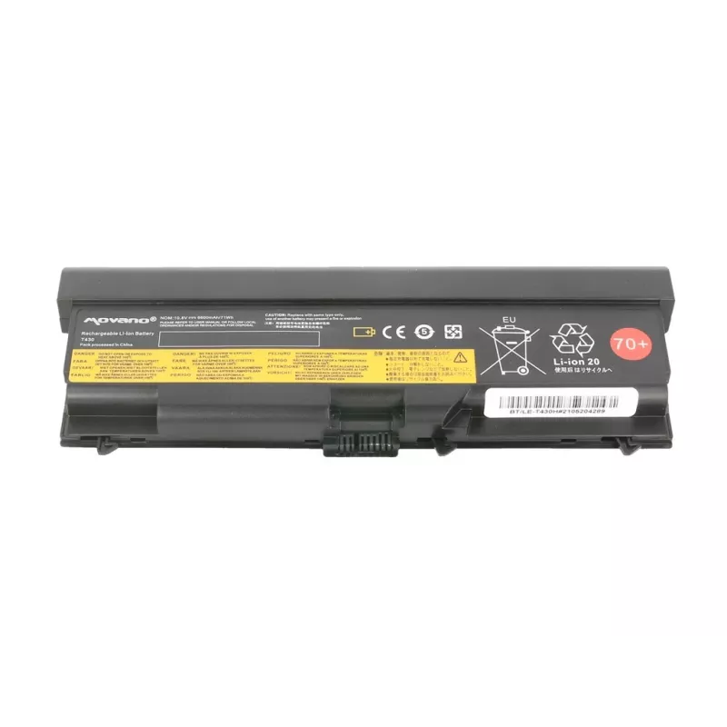 Batería MOVANO para Lenovo ThinkPad L530 T430 T530 - 6600 mAh (71 Wh)