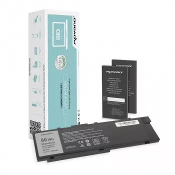 Batería MOVANO MFKVP para Dell Precision 15 7510 17 7710 - 7000 mAh (80 Wh)