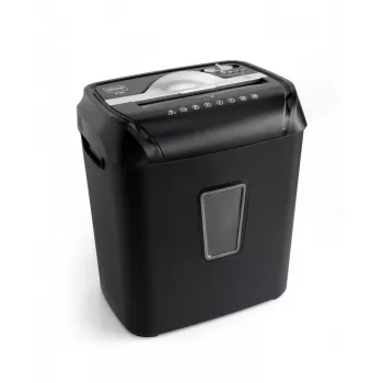 Wallner Trituradora de papel XD1010C Cross-Cut, 10 hojas, 21 L, negro