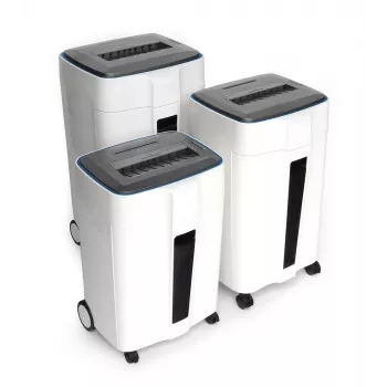 WALLNER Destructora de documentos HD-120 C2 corte cruzado, 12 hojas, 21L, Negro