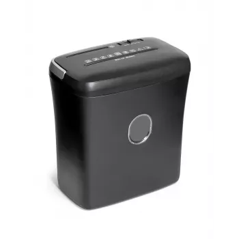WALLNER Trituradora de papel XD1012 CD Cross-Cut, 6 hojas, 10 L, negro
