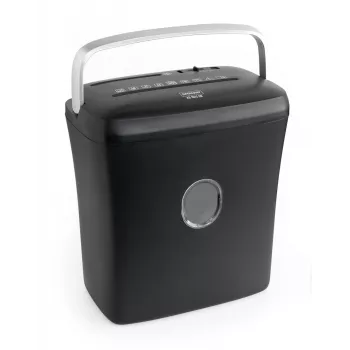 WALLNER Trituradora de papel XD1012 CD Cross-Cut, 6 hojas, 10 L, negro