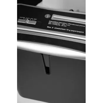 WALLNER Destructora de documentos XD805 CD corte cruzado, 8 hojas, 15L, Negro