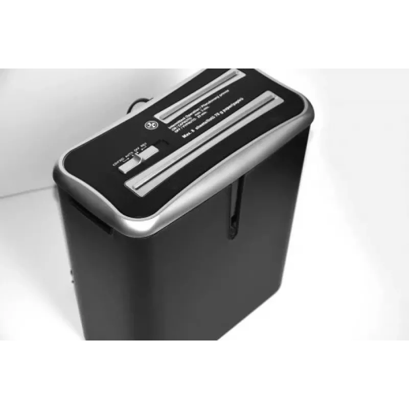 WALLNER Destructora de documentos XD805 CD corte cruzado, 8 hojas, 15L, Negro
