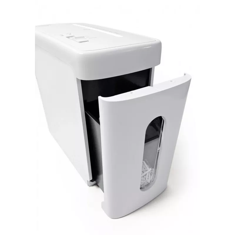 WALLNER Trituradora de papel EF910 C4 Cross-Cut, 6 hojas, depósito de 10 L, negro
