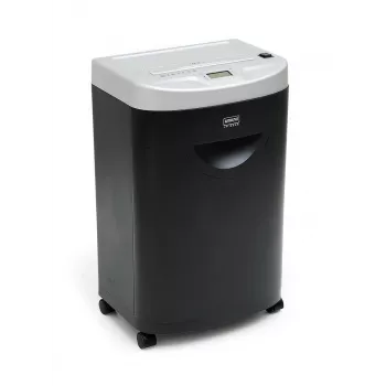 WALLNER Destructora de documentos JP 830C corte cruzado, 8 hojas, 15L, Negro