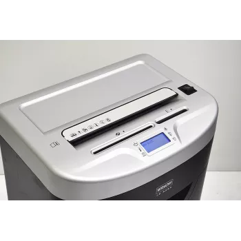 WALLNER Trituradora de papel JP 826C Cross-Cut, P-4, 8 hojas, 15 L, negro