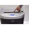 WALLNER Trituradora de papel JP 826C Cross-Cut, P-4, 8 hojas, 15 L, negro