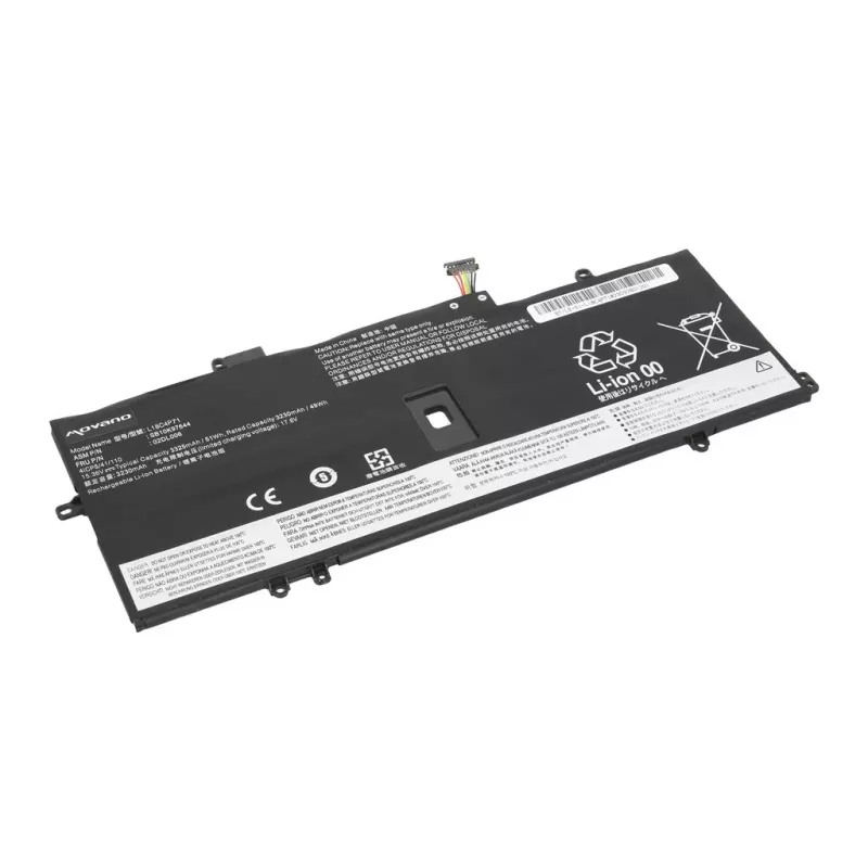 MOVANO batería para Lenovo ThinkPad X1 Yoga 4 5 Carbon 7 8 - 3325 mAh (51 Wh)