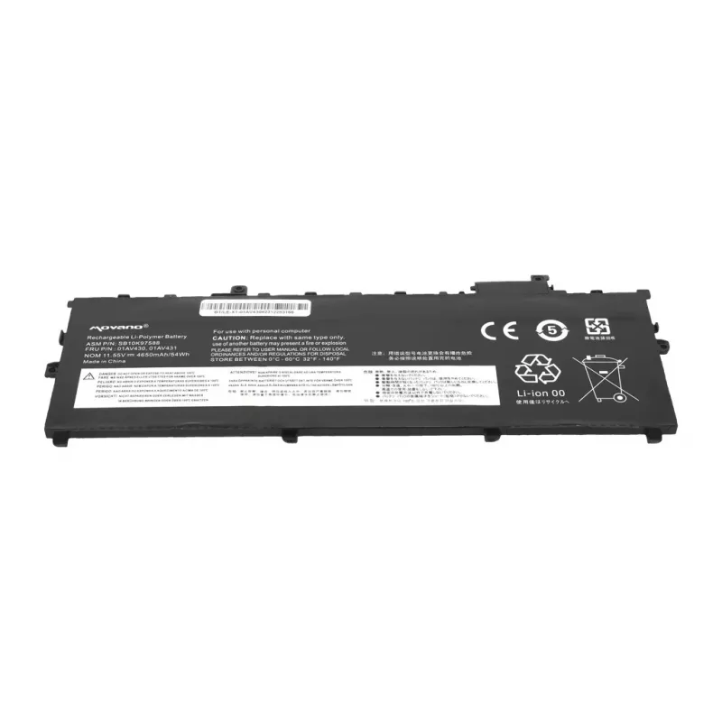 MOVANO batería 01AV430 para Lenovo ThinkPad X1 Carbon 5th Gen 6th Gen 2017 2018 - 4650 mAh (54 Wh)