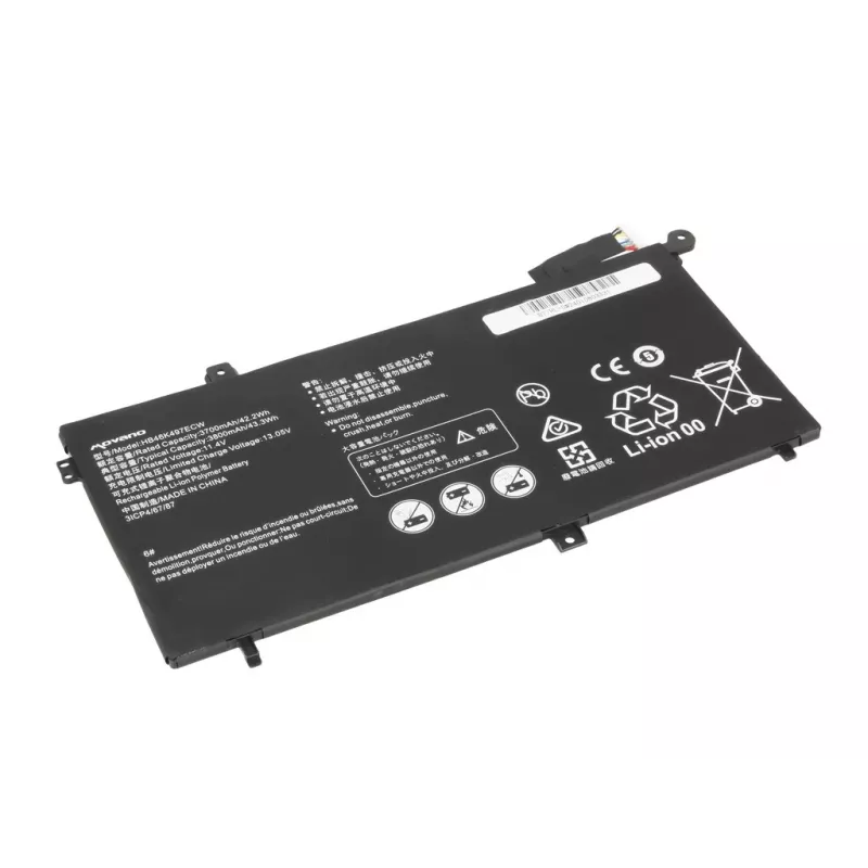 MOVANO batería para Huawei Matebook D Serie HB46K497ECW - 3700 mAh (42,2 Wh)