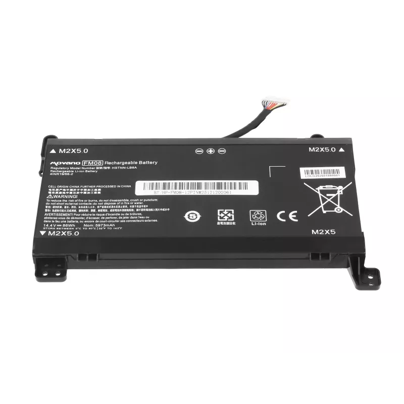 MOVANO batería FM08 TPN-Q195 para HP Omen 17-AN 12-Pin - 5973 mAh (86 Wh)