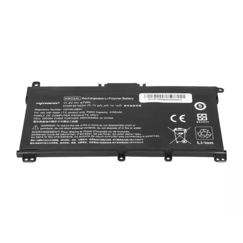 MOVANO Batería HW03XL para HP Pavilion 15-EG, 15-EH, 17-CN, 17-CP Serie - 4150 mAh (47 Wh)
