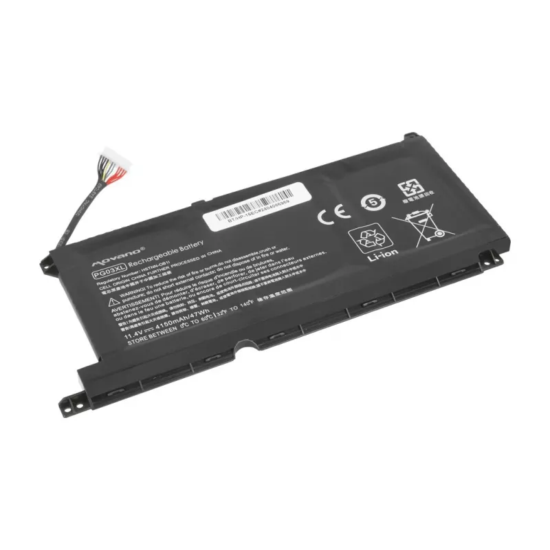 MOVANO Batería PG03XL para HP 15-DH 15-EC 15-DK 16-A - 4150 mAh (47 Wh)