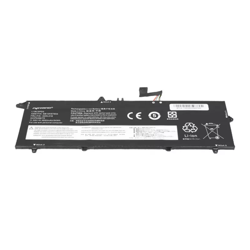 MOVANO Batería L18C3PD2 para Lenovo ThinkPad T490s T495s T14s - 4650 mAh (54 Wh)