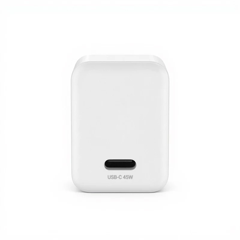Crong Ultra Compact Cargador de pared GaN USB-C 45W PD 3.0 PPS (Blanco)