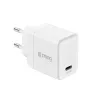 Crong Ultra Compact Cargador de pared GaN USB-C 45W PD 3.0 PPS (Blanco)