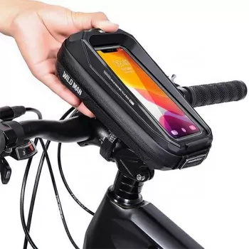 WILDMAN MS33 bolsa de tubo superior para bicicleta 0,6L negra