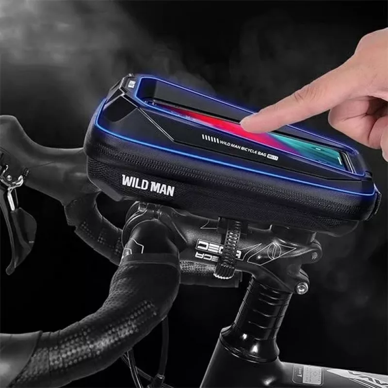 WILDMAN MS33 bolsa de tubo superior para bicicleta 0,6L negra
