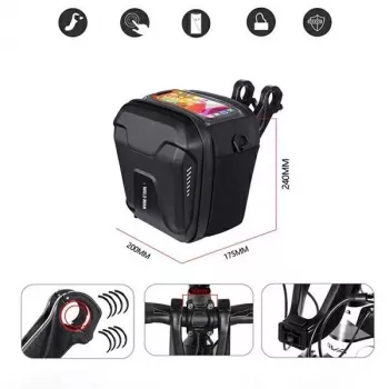 WILDMAN GS9 bolsa de manillar 3L negra