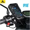 WILDMAN FK2 Bolsa de cuadro para bicicleta con soporte para smartphone, Negro