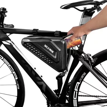 WILDMAN ES19 Bolsa de tubo superior para bicicleta 1L Negro