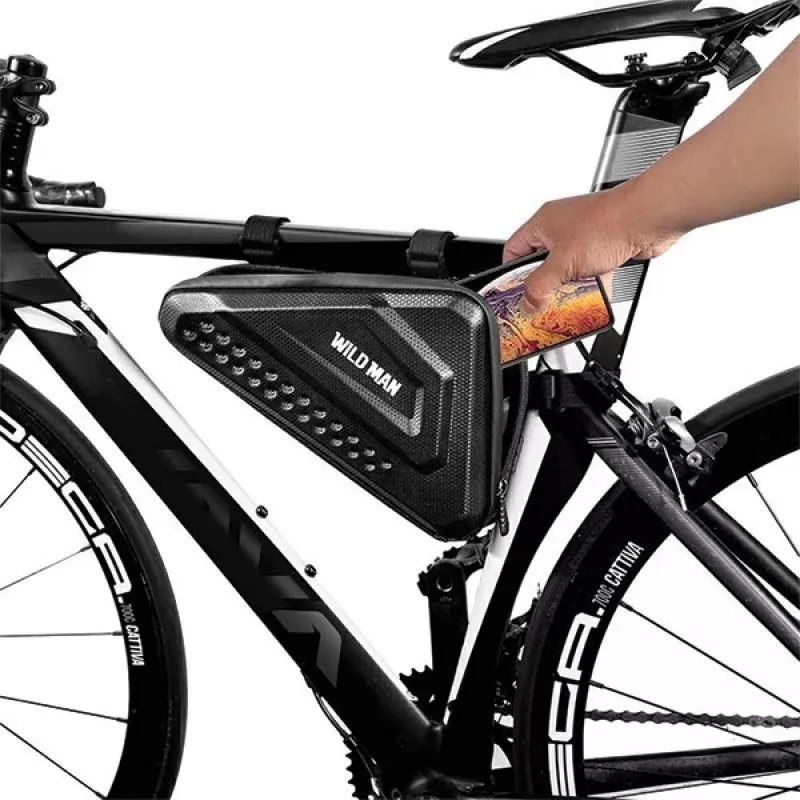 WILDMAN ES19 Bolsa de tubo superior para bicicleta 1L Negro