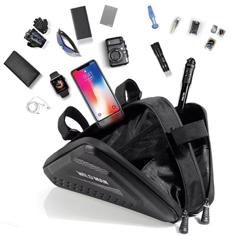 WILDMAN ES19 Bolsa de tubo superior para bicicleta 1L Negro