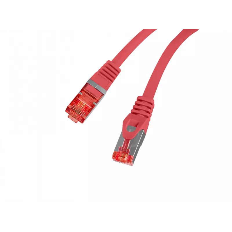 LANBERG Cat.6 S/FTP LSZH cable de red 20m rojo Fluke Passed