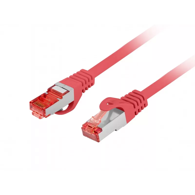 LANBERG Cat.6 S/FTP LSZH cable de red 20m rojo Fluke Passed