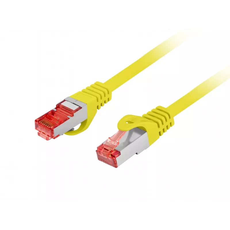 LANBERG Cat.6 S/FTP LSZH cable de red 20m amarillo Fluke Passed