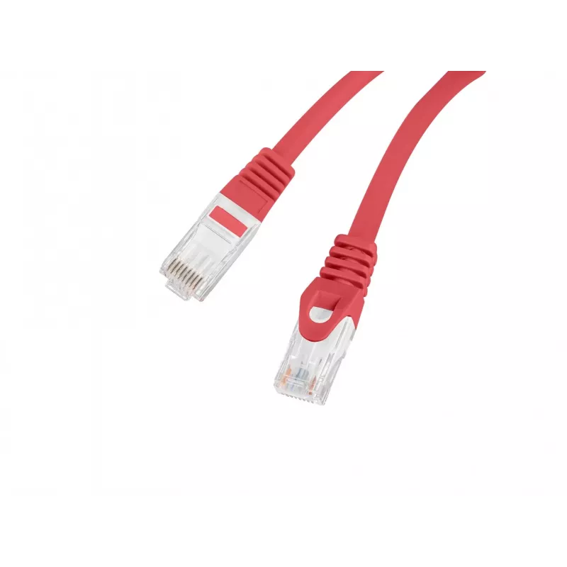 LANBERG Cat.6 UTP LSZH cable de red 20m rojo Fluke Passed
