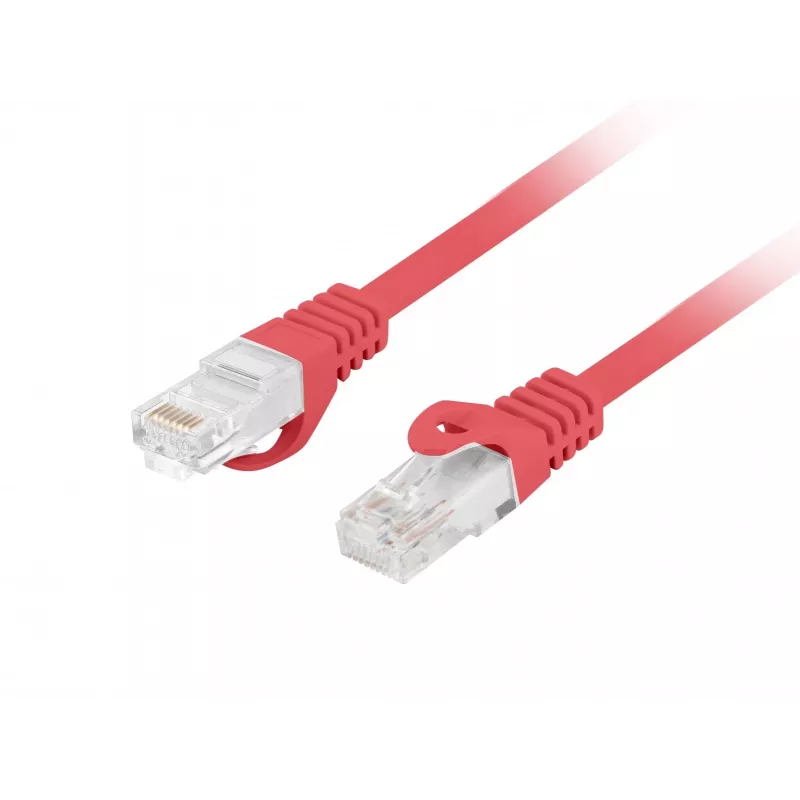 LANBERG Cat.6 UTP LSZH cable de red 20m rojo Fluke Passed