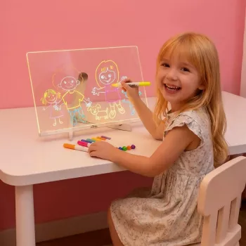 MEDIA-TECH Tablero de Dibujo LED MT4304 - A4 Tableta Luminosa para Calcar, Dibujar, Animar