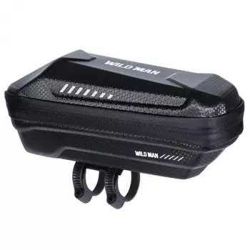 WILDMAN XS5 bolsa de cuadro negra – bolsa para tubo superior de bicicleta para smartphone