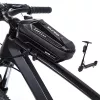 WILDMAN XS5 bolsa de cuadro negra – bolsa para tubo superior de bicicleta para smartphone