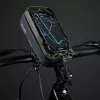 WILDMAN bolsa de cuadro para bicicleta GX330 con soporte para móvil, verde