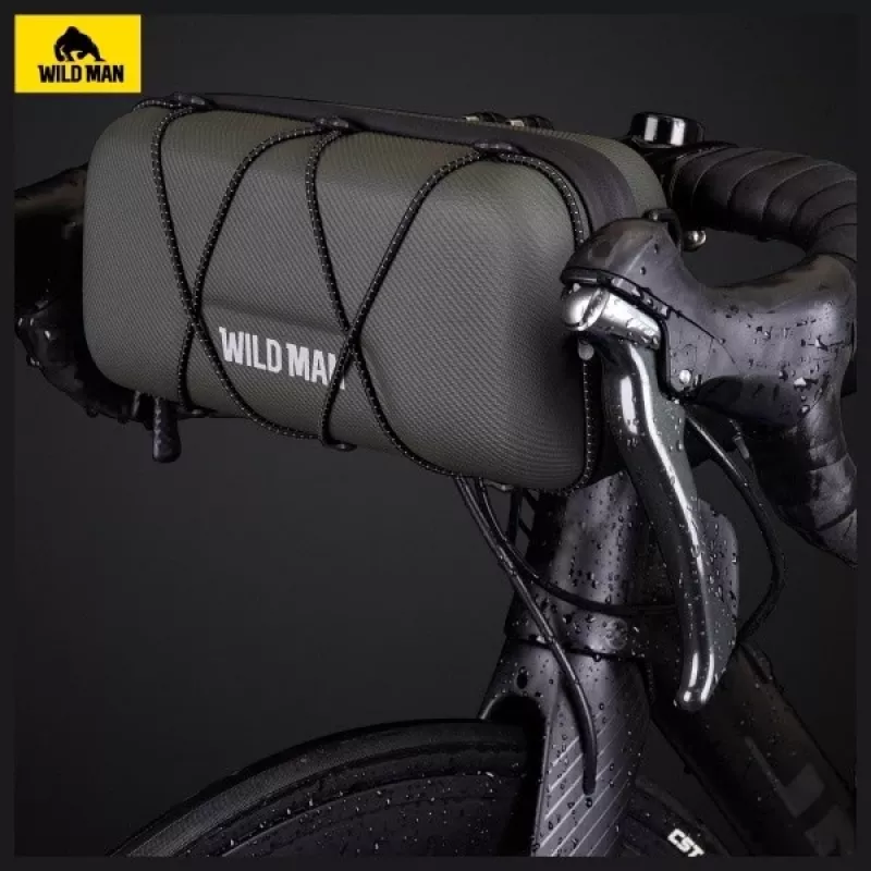 WILDMAN GD8 bolsa de manillar para bicicleta verde