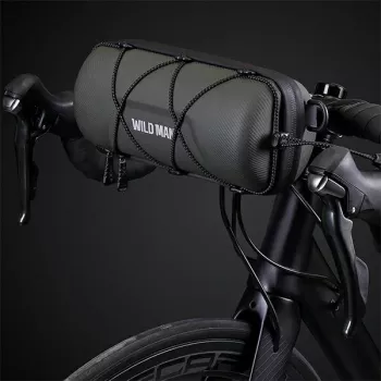 WILDMAN GD7X bolsa de manillar para bicicleta / soporte para móvil negro