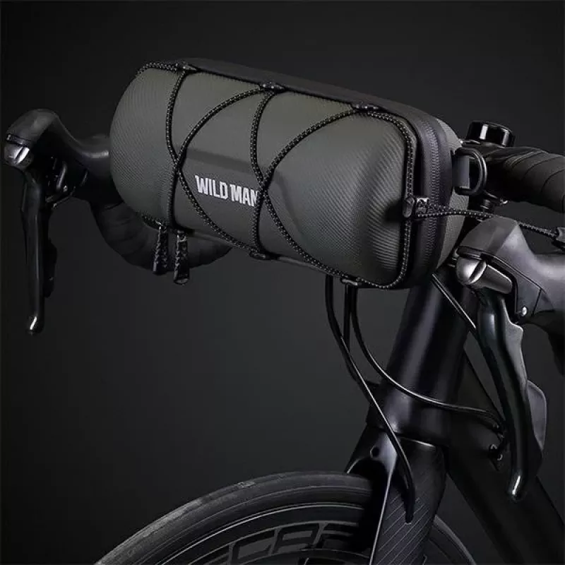WILDMAN GD7X bolsa de manillar para bicicleta / soporte para móvil negro