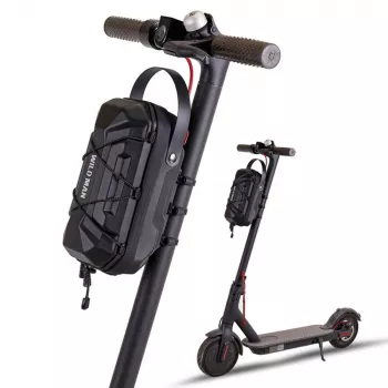WILDMAN GD6XPlus bolsa de manillar para patinete eléctrico, bolsa para portaequipajes de cuadro, negra